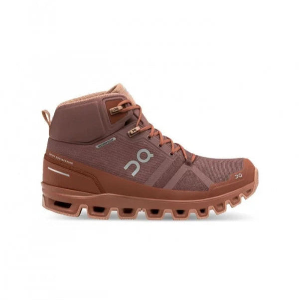 On Cloudrock Waterproof Grape/Hazel Running Shoes