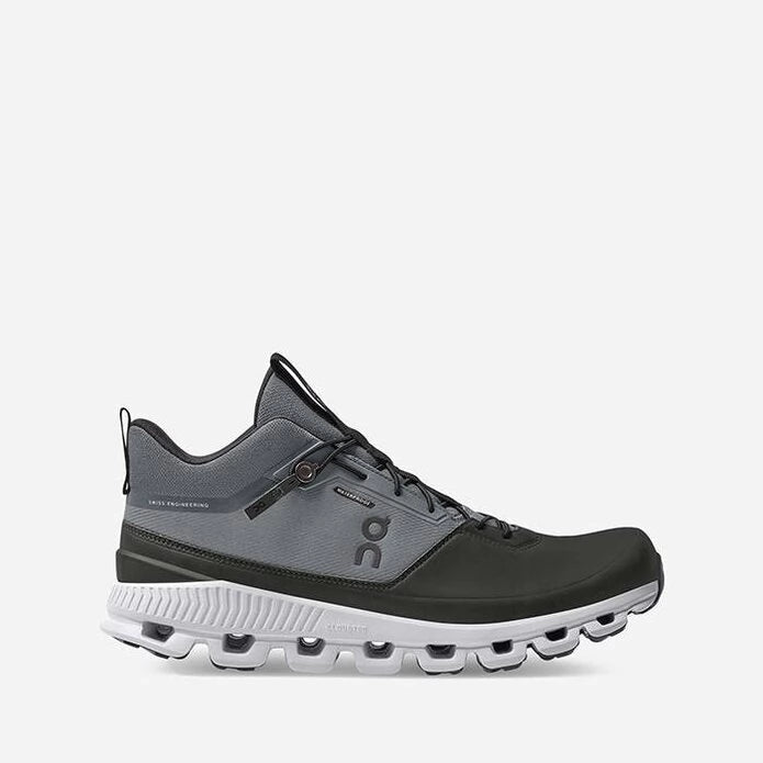 On Cloud Hi Waterproof Rock/Magnet Sneakers