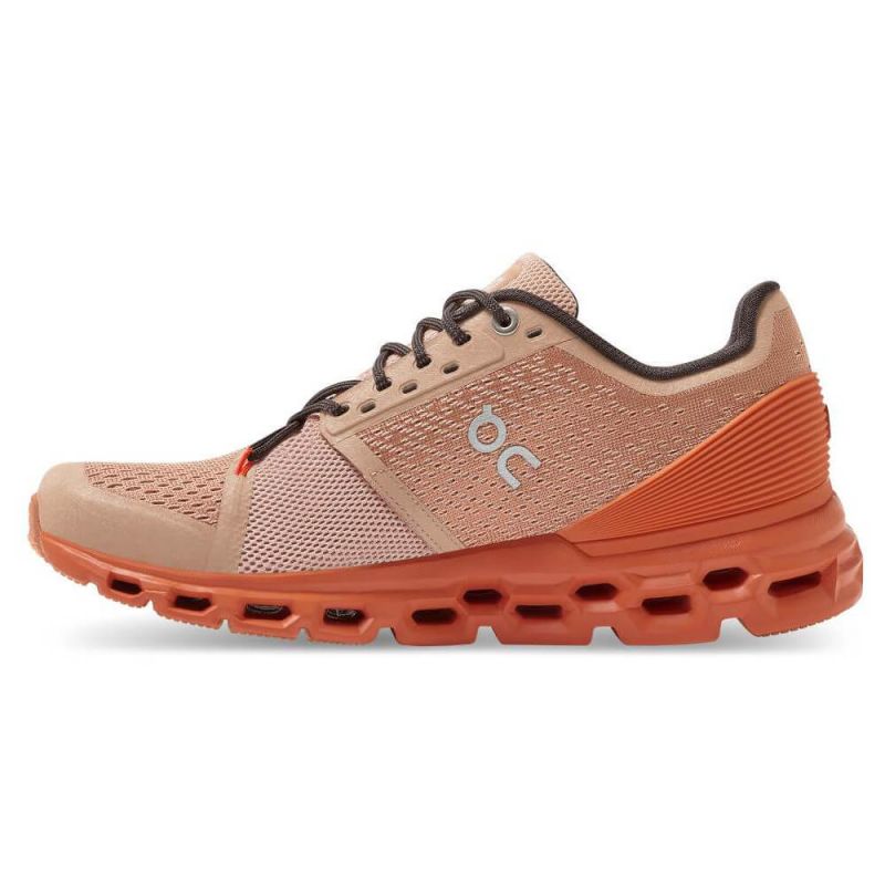 On Cloudstratus Rosebrown/Flare Running Shoes