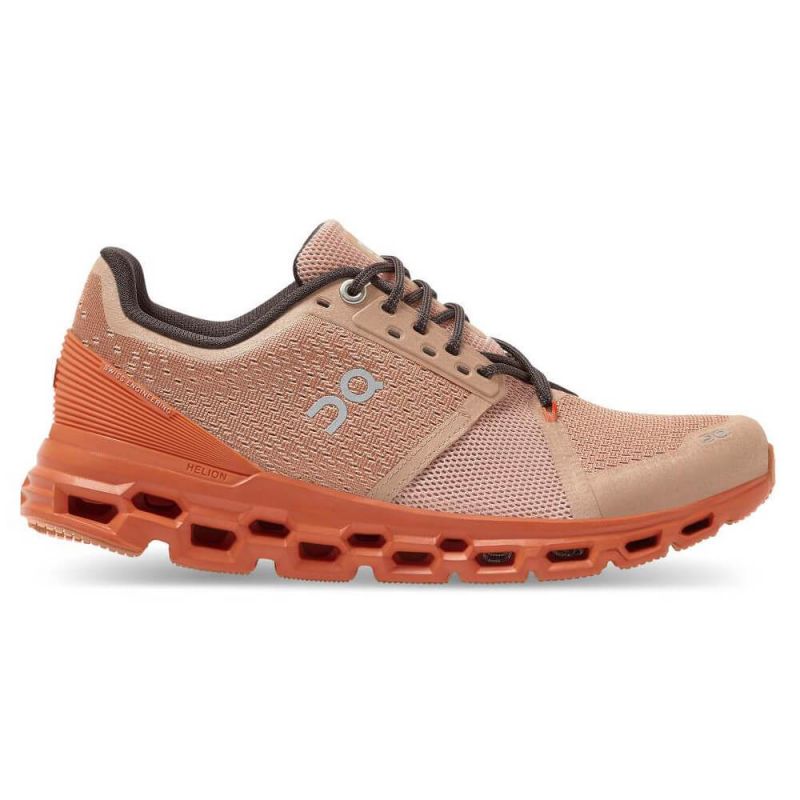 On Cloudstratus Rosebrown/Flare Running Shoes