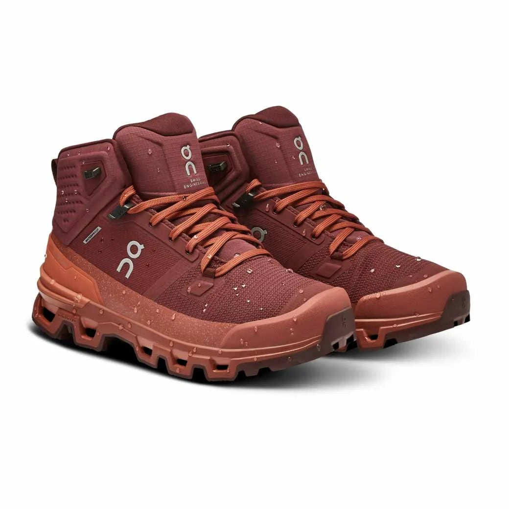 On Cloudrock Waterproof Grape/Hazel Running Shoes