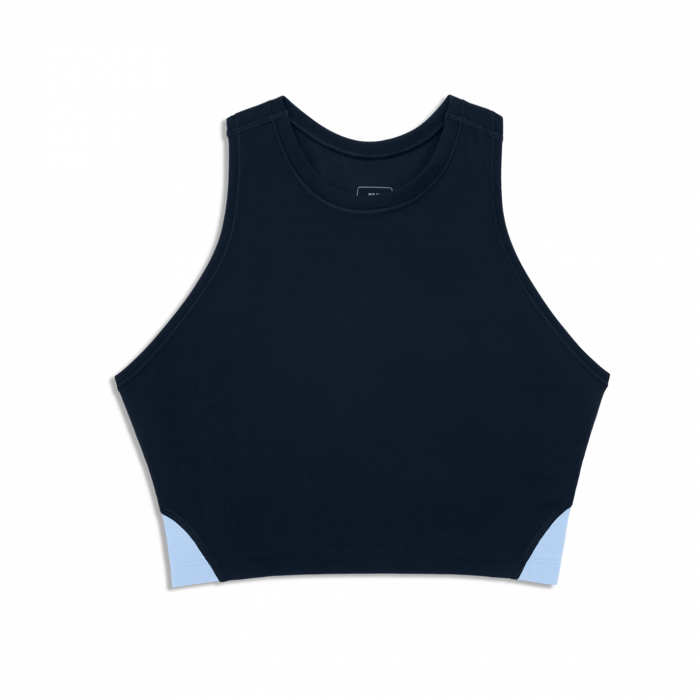 On Running Navy/Stratosphere Movement Crop Top
