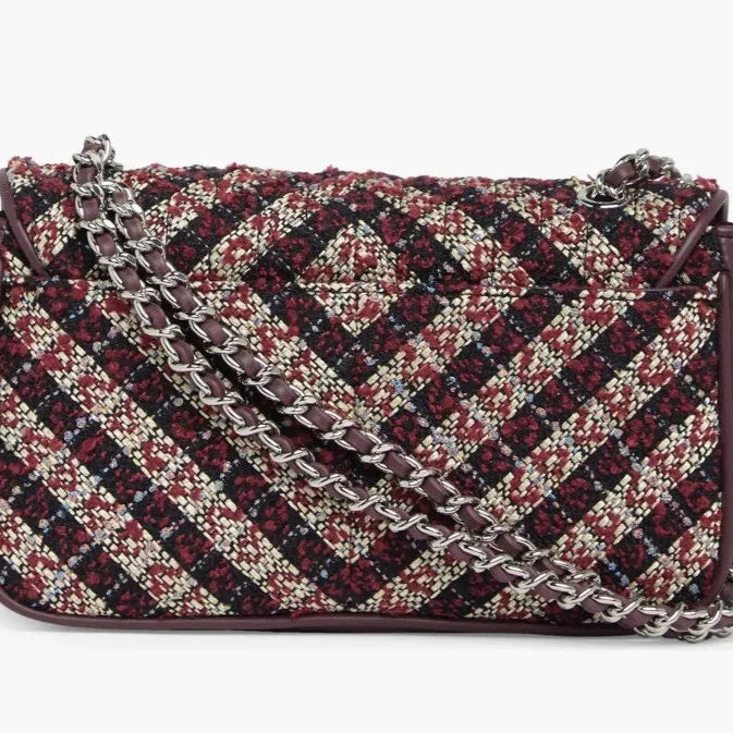 Karl Lagerfeld Wine/Navy Shoulder Bag