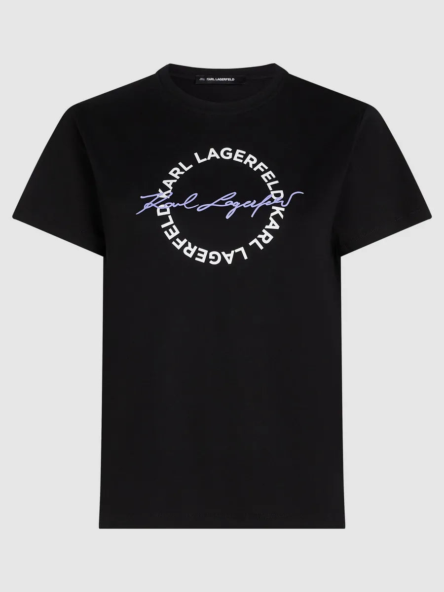 KARL LAGERFELD CIRCLE LOGO TEE