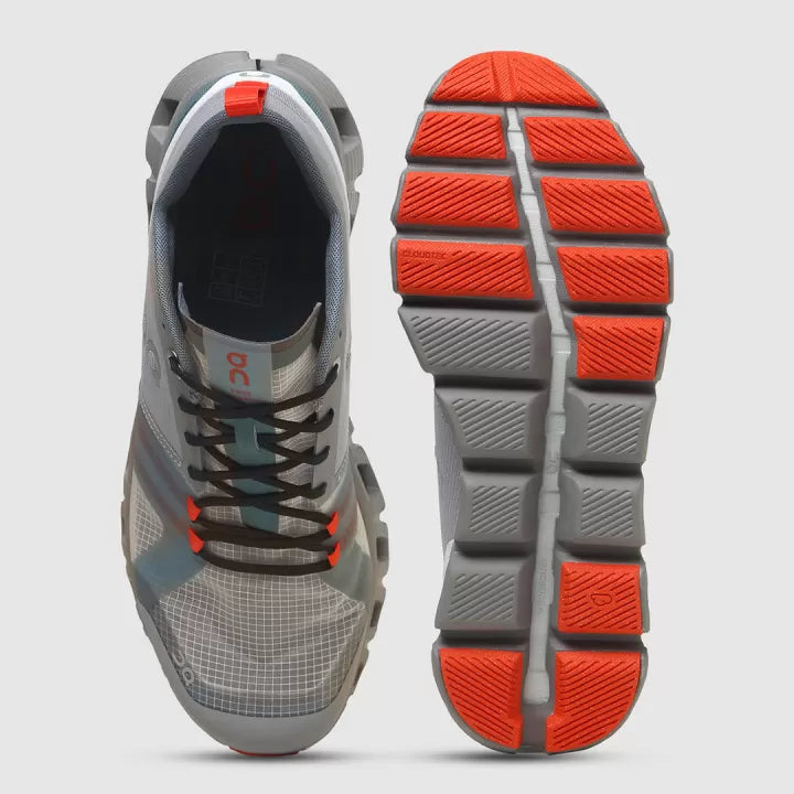 On Cloud X Shift Alloy/Red Running Shoes