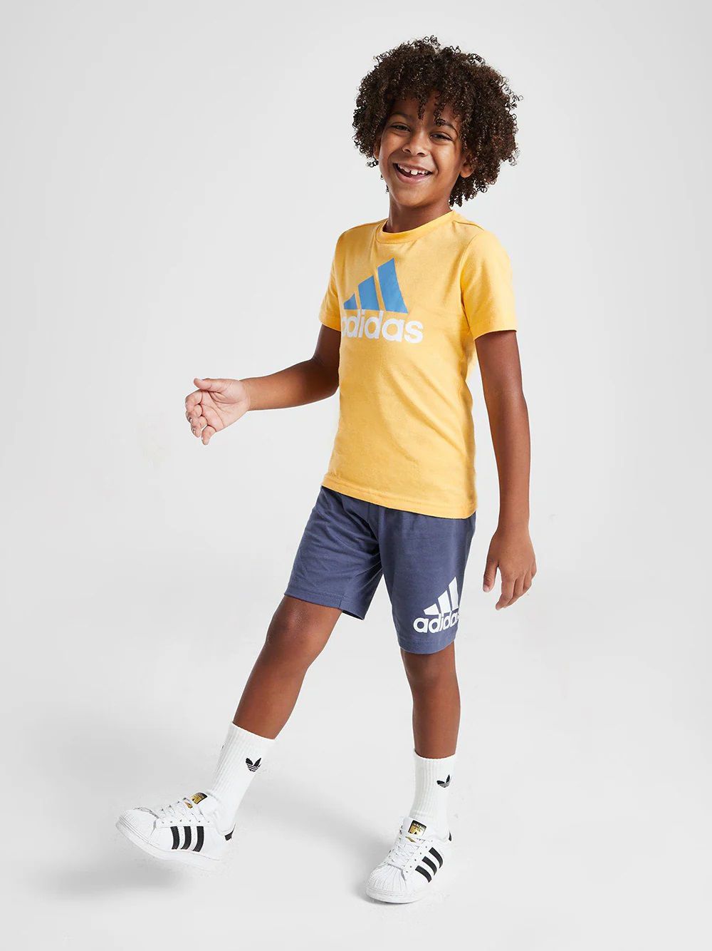 ADIDAS ESSENTIALS LOGO TEE AND SHORT SET