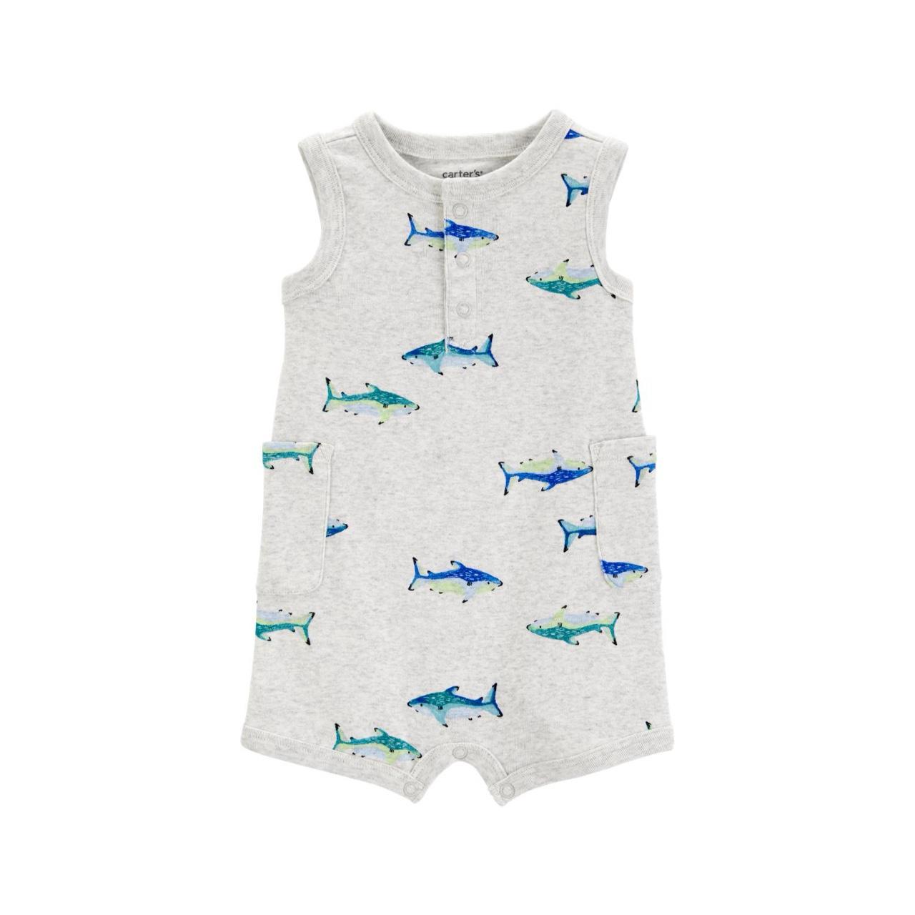 Carter's Baby Fish cotton Blend Romper